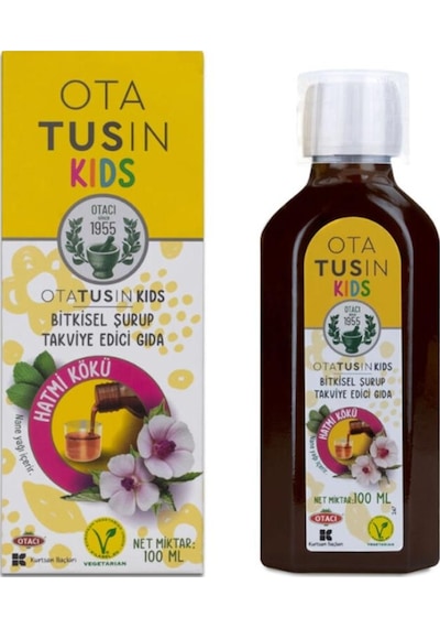 Otacı Ota Tusin Kids Hatmi Kökü Bitkisel Takviye Edici Gıda 100 ML
