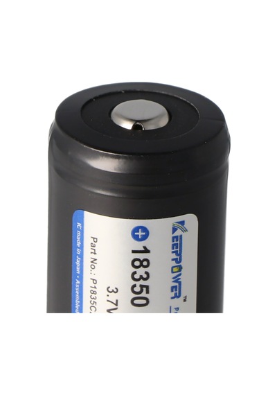 Keeppower 18350 - 1200mah, 3.6v - 3.7v Li-ion Pil Korumalı, Boyutlar Not Yaklaşık 39x18,6 Mm