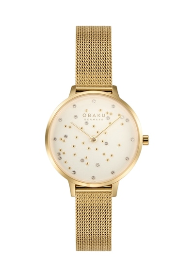 Obaku Denmark V315lxgımg Quartz Çelik Altın Rengi Safir Cam 32 Mm Kadın Kol Saati
