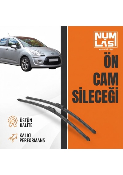 Citroen C3 2.nesil Ön Cam Silecek Takımı Numlas-a Kalite-nm0044