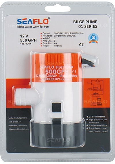 Seaflo Sintine Pompas. 500gph. 12v. Tekne Sintine Pompası