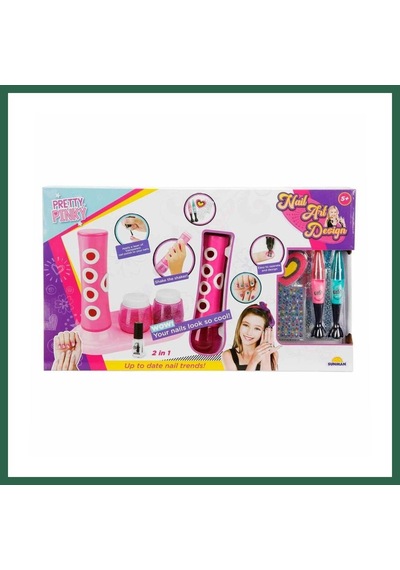 Bezos 3847 Pretty Pinky 2in1 Tırnak Tasarım Seti Bzs01