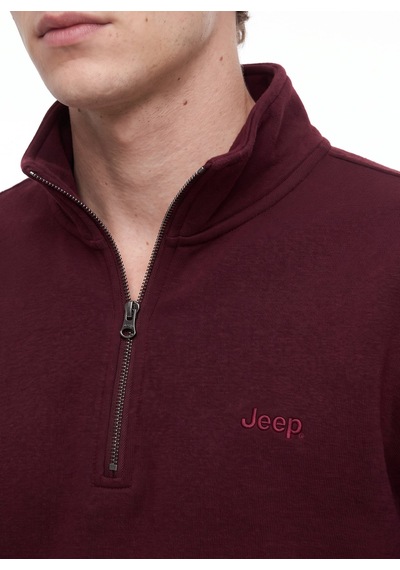 Jeep Bordo Erkek Sweatshirt J5wm-swt7222