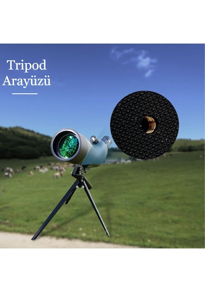 Interstech 25-75x70 Zoom Monoküler Teleskop Dürbün Gece Görüşü Su Geçirmez