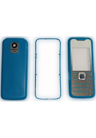 Nokia 7210s Kapak Nokia 7210s Uyumlu Mavi Ön Kapak Arka Kapak Ve