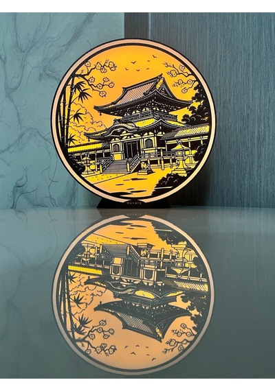 Nex Dekoratif Işık - Japon Tapınağı Antik Gümüş