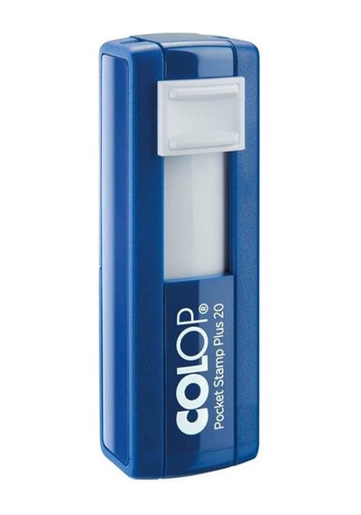 Colop Cep20 Kaşe Mavi Kasa Siyah Keçe - 14 x 38 MM