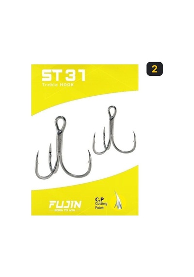 Fujin St31 Üçlü Maket Balık Kancası Nickel 2