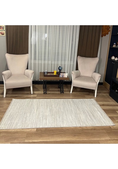 Hoom Rugs Nova 1123 Gri Mikrofiber Modern Dokuma Halı Gri