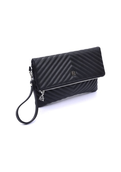Barbara Kadın Clutch Çanta 67-6010 Sıyah - Sıyah Siyah