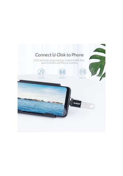 Orico Type-C to USB 3.0 Dönüştürücü Adaptör Siyah Orico Type-C to USB 3.0 Dönüştürücü Adaptör Siyah