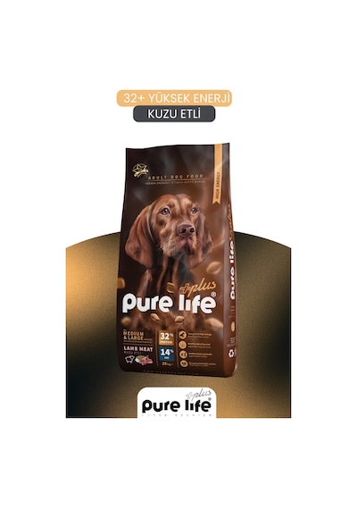Pure Life Plus Kuzu Etli Yüksek Enerjili Yetişkin Köpek Maması 15 KG