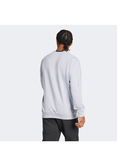 Adidas Designed For Training Crew Erkek Gri Antrenman Sweatshirtü Jp0927 Gri