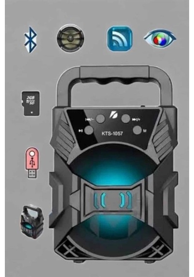 Hubrendy Tekno Yüksek Performanslı Bluetooth Hoparlör Kablosuz Taşınabilir