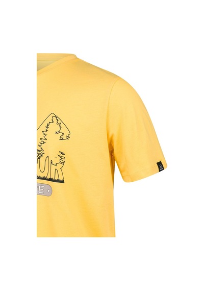 2as Alex Baskılı Erkek Sıfır Yaka T-shirt 016 Sarı