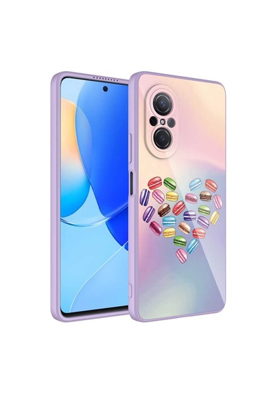 Nourthkiingdom Huawei Nova 9 Se Kılıf Kamera Korumalı Desenli Sert Silikon Nrtk Epoksi Kapak - No1 NO1