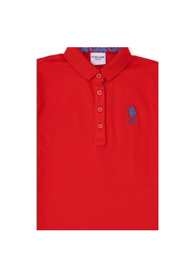 U.S. Polo Assn. Kız Çocuk Kırmızı Polo Yaka Basic Tişört 50283286-VR030 U.S. Polo Assn. Kız Çocuk Kırmızı Polo Yaka Basic Tişört 50283286-VR030