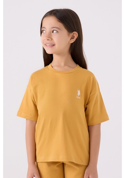 U.S. Polo Assn. U.s. Polo Assn Kız Çocuk Sarı Bermuda Takım Sarı