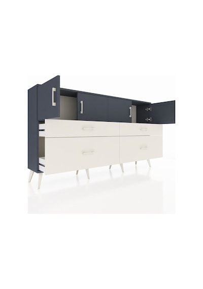 Arges Konsol 2 Raflı 4 Çekmeceli 4 Kapaklı 176x30x99 Antrasit-ant Antrasit-antrasit/aytaşı Arges Konsol 2 Raflı 4 Çekmeceli 4 Kapaklı 176x30x99 Antrasit-ant Antrasit-antrasit/aytaşı