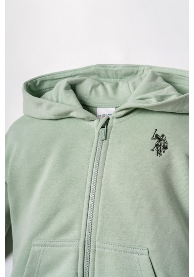 U.S. Polo Assn. Nakışlı Kız Bebek Yeşil Uzun Kol Pijama Takım Usb3246-c-v1 Usb3246-c-v1