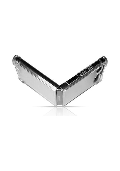Samsung Galaxy Uyumlu Z Flip 3 Kılıf Köşe Korumalı Şeffaf Sert Premium Silikon Kapak Ryc/nitro Şeffaf