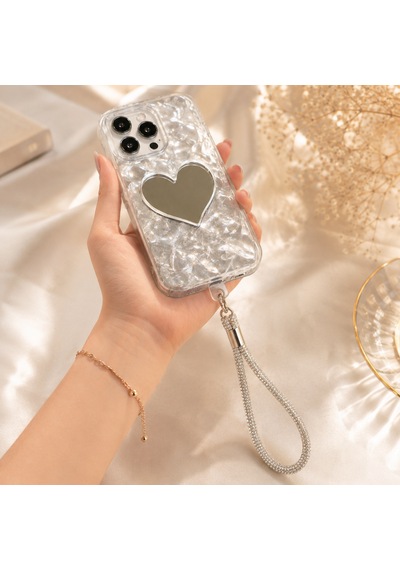 Silver Taşlı Telefon Bilek Askısı Kristal Taşlı Şık El Askısı