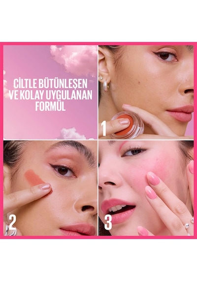 Maybelline New York Cloudtopia Köpük Dokulu Mat Allık 04 Pink Daydream