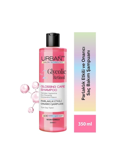 Urban Care Glycolic Retinol Parlaklık Etkili Onarıcı Saç Bakım Şampuanı-350ml-gloss
