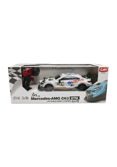 Ctoy 1:16 Mercedes Amg C63 Uzaktan Kumandalı Yarış Arabası 04938 Beyaz Çok Renkli