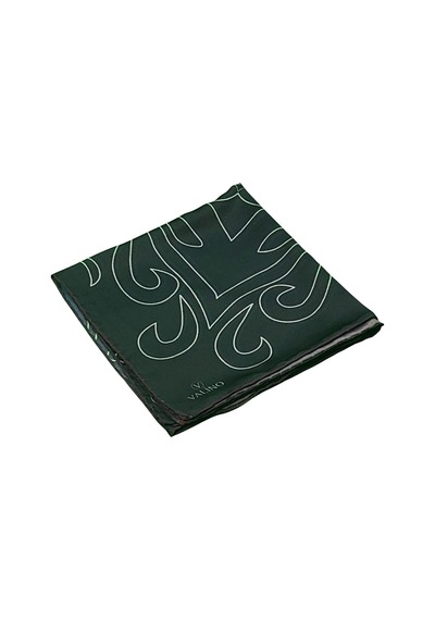 Mim Eşarp Valino Degrade Desenli Şifon Eşarp 90x90 Cm Bordo - Siyah