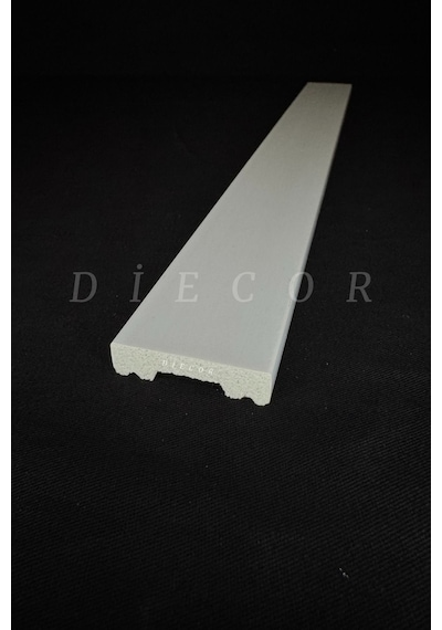 Diecor Dekoratif Boyanabilir 1 Adet 4 Cm Düz Polistren Duvar Çıtası Beyaz 4 Cm Model:xa238