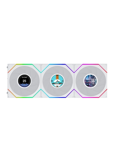 Lian Li Unı Fan Reverse Tl Lcd Flex 3x120mm Beyaz Kasa Fanı Azaz0llı0034