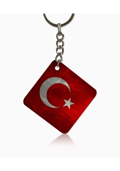Kişiye Özel 2'li Kırık Kalp Sert Plastik Anahtarlık