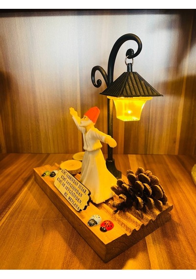 Mevlana Sözleri Resimli, Mevlana, Rumi, Dini Hediye Dekor Lamba