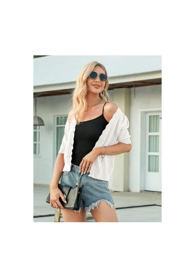 Youknitwear You Windy Triko Hırka Beyaz