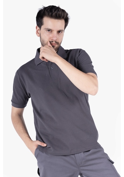 Polo Yaka T-shirt Antrasit Gri
