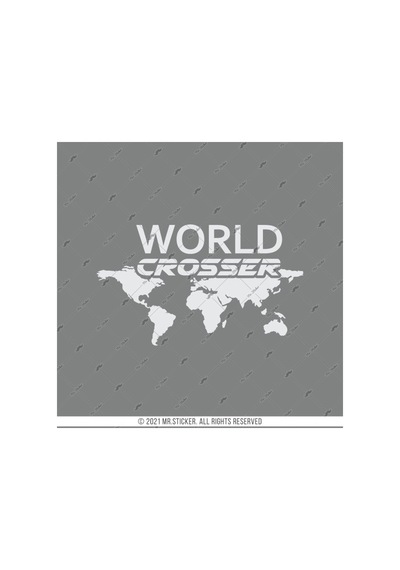Cse19 Reflektif World Crosser (Dunyayi Gezen) Yazili Etiket