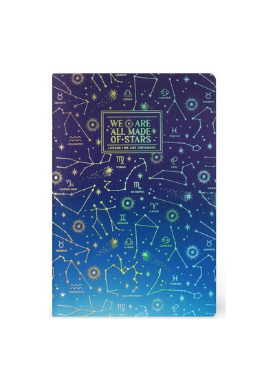 Legami Quaderno Large Çizgili Defter Yıldızlar B5not0053 Çok Renkli