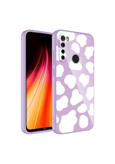 Xiaomi Redmi Note 8 Kılıf Kamera Korumalı Desenli Sert Silikon Zore Epoksi Kapak NO6
