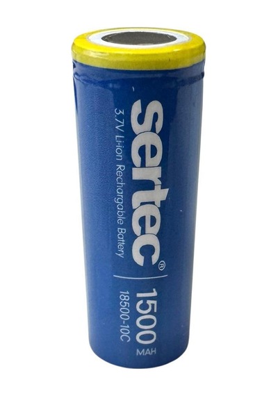 Sertec 18500 3.7volt 1500mah 10c Li-on Şarjlı Pil - 1adet