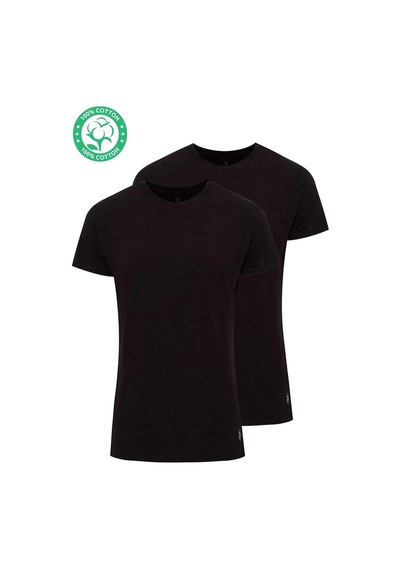 U.S. Polo Assn. Erkek Siyah 2 Li Yuvarlak Yaka Atlet 80196