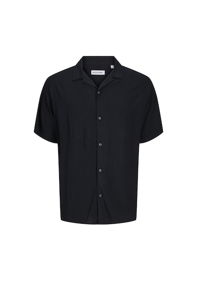 Jack & Jones Erkek Kısa Kollu Gömlek - Jeff - 12268443 Black Siyah