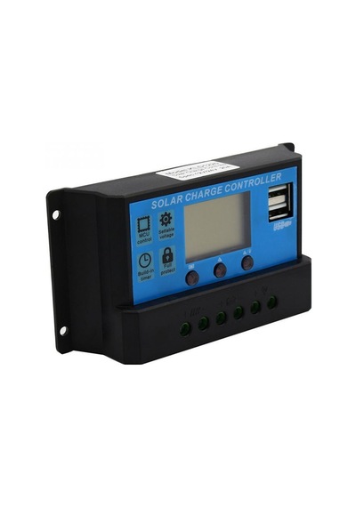 Pwm 30A Solar Şarj Regülatörü 12 V 24 V Lcd Ekran Çift Usb