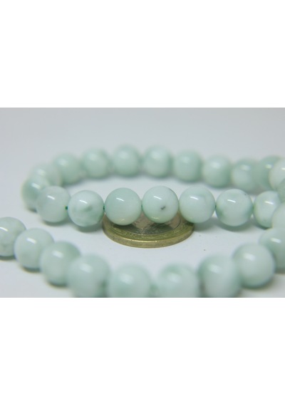 Yasamtohumu Larimar Taşı Yarım Dizi 10 MM 18 CM Çok Renkli