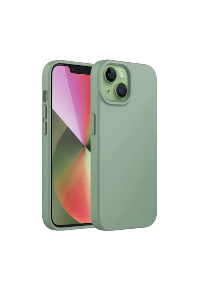 Bix İphone 14 Plus / 15 Plus Silikon Kılıf Magsafe Uyumlu Güçlü Koruma Darbe Emici Kaktüs Yeşili Yeşil
