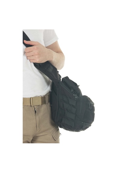 2AS Mıl-tec Cordura Çok Fonksiyonlu Siyah Omuz Çantası-3699