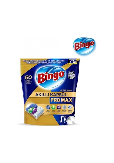 Bingo Akıllı Kapsül Pro Max Bulaşık Makinesi Deterjanı Tableti 1 PKT.BINGO.100