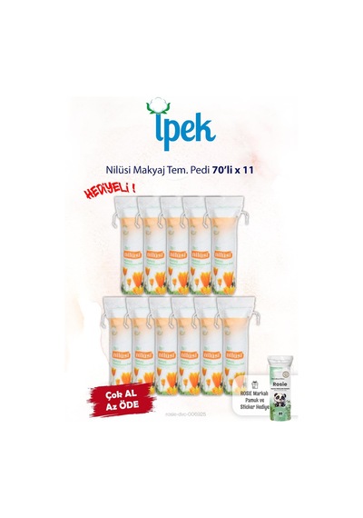 Nilüsi 70'li X 11 Makyaj Tem. Pamuğu Ve Rosie