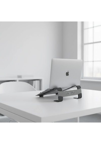 Prexua Fixer Laptop Standı - Notebook Yükseltici Altlık - Metal - Siyah - Fxr4025bl