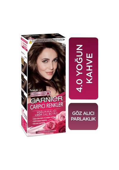 Garnıer Çarpıcı Renkler Krem Saç Boyası 4.0 Yoğun Kahve (546582515)